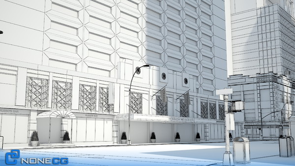 3d model new york broadway 7th - NYC Broadway - 7th Avenue Set 2... by NONECG